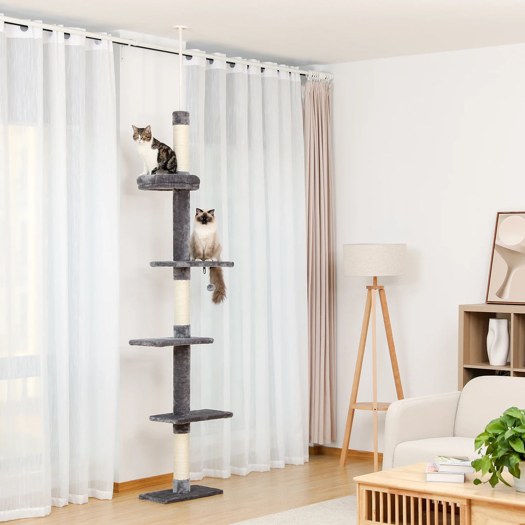 Arbre a chat XXL bois sol-plafond