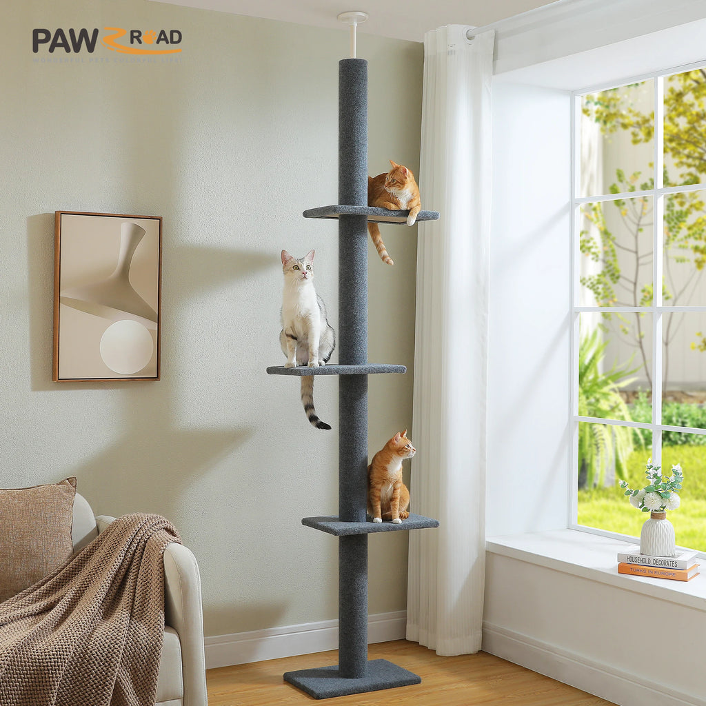 Arbre a chat XXL bois sol-plafond