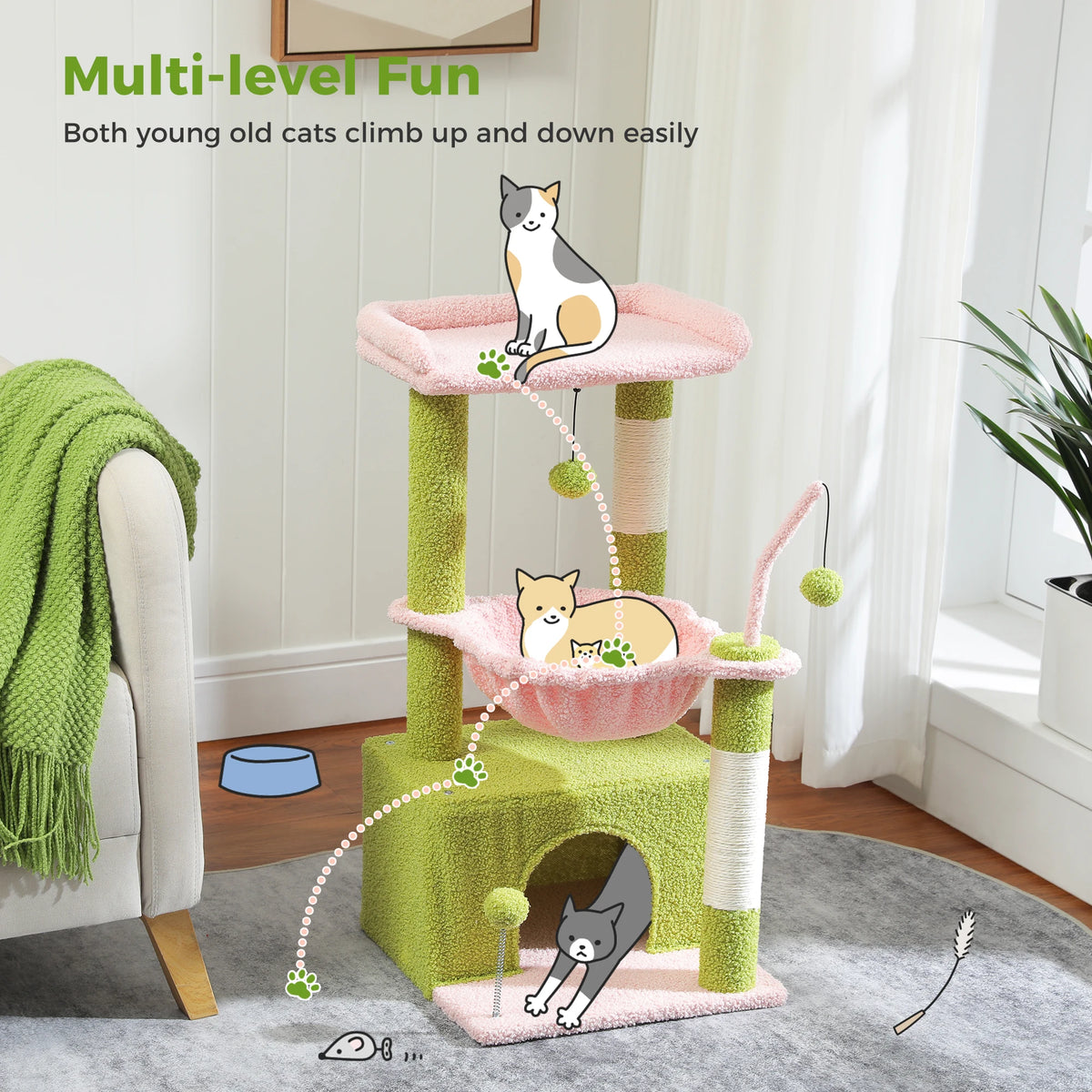 Petit arbre a chat cactus 83 cm