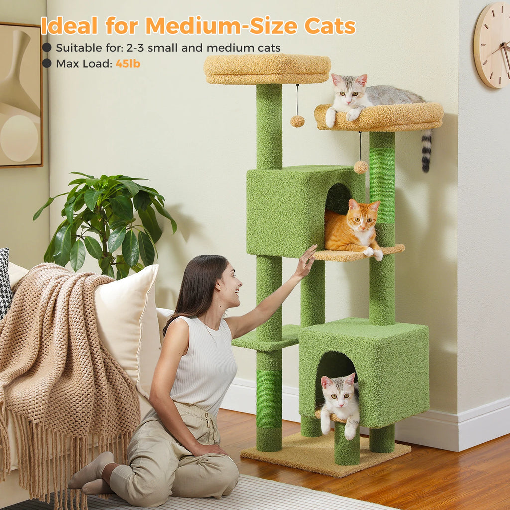 Grand arbre a chat Foret Verte 133 cm
