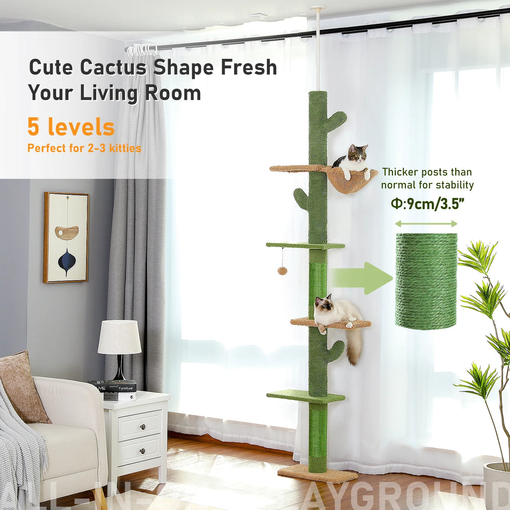 Arbre a chat XXL cactus sol-plafond