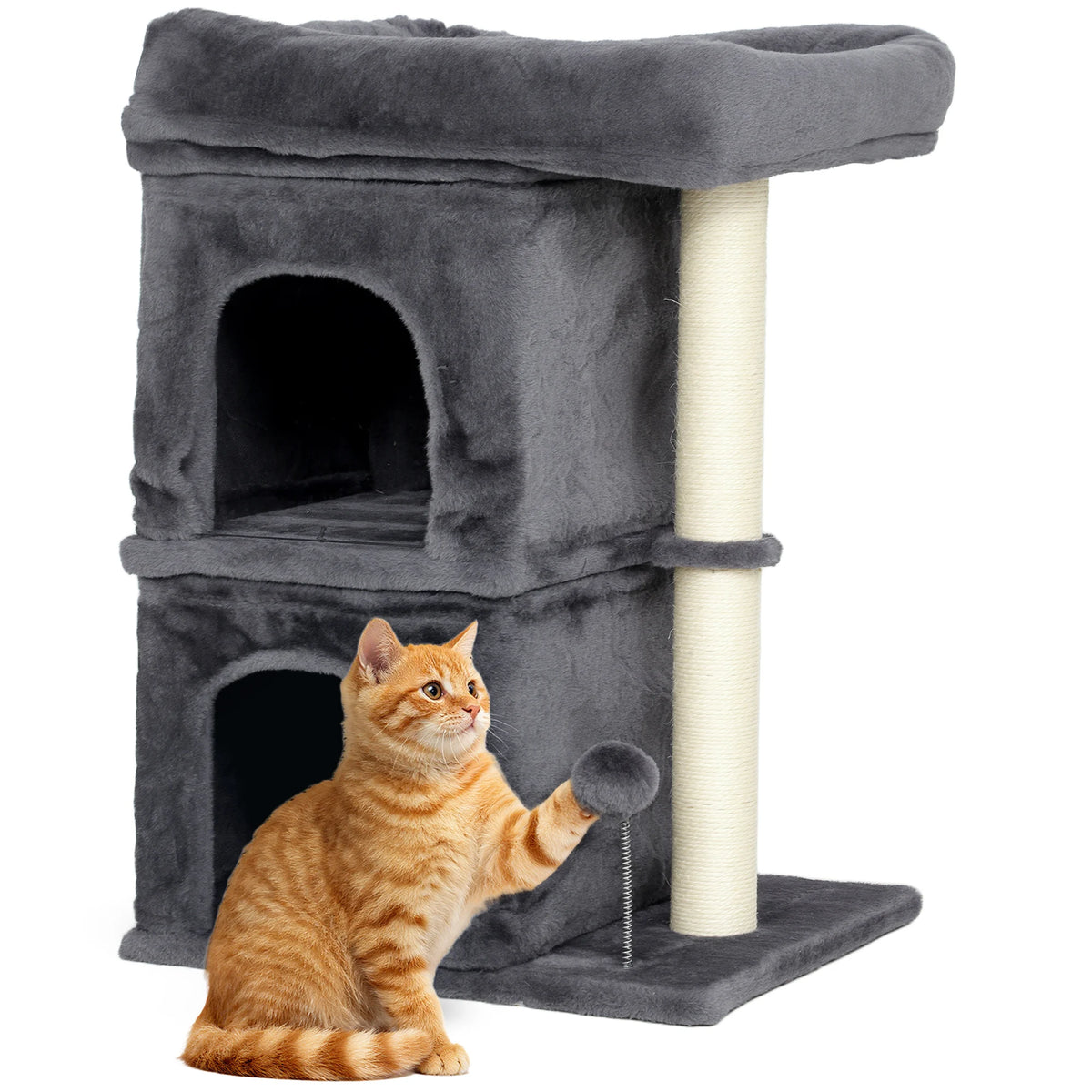 Petit arbre a chat 66 cm 2 niches