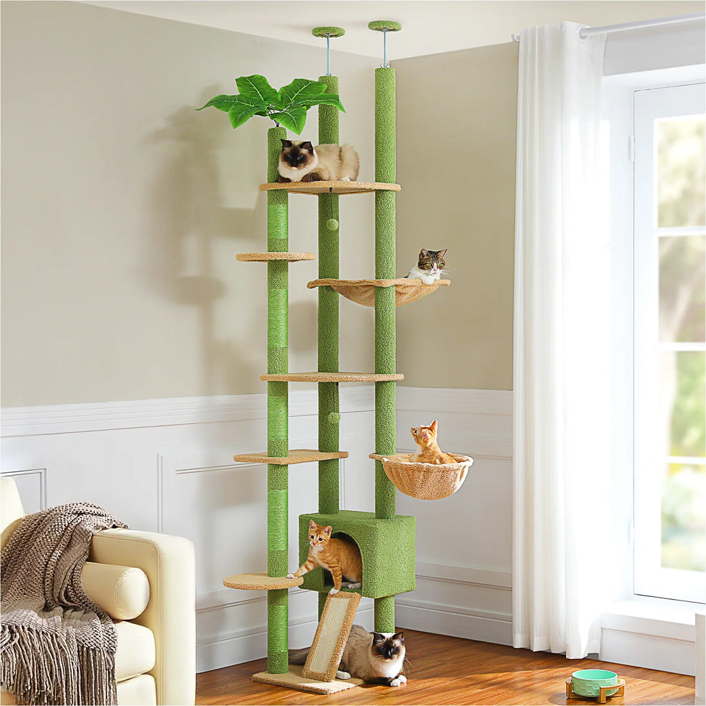 Arbre a chat XXL bois sol-plafond 210-274 cm