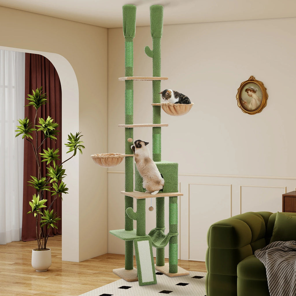 Arbre a chat XXL bois sol-plafond 210-274 cm