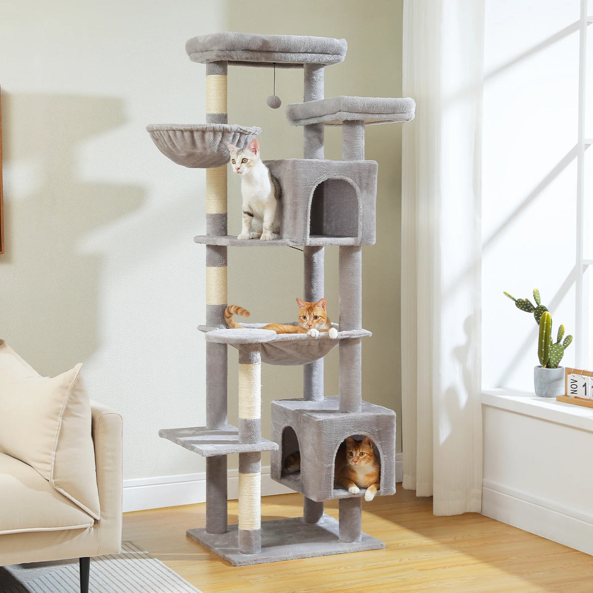 Arbre a chat XXL 180 cm 2 niches