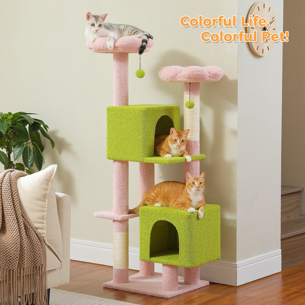 Grand arbre a chat Foret Verte 133 cm