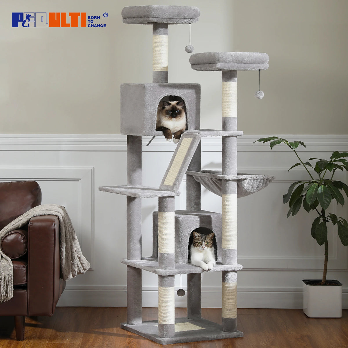 Arbre a chat XXL 180 cm 2 niches