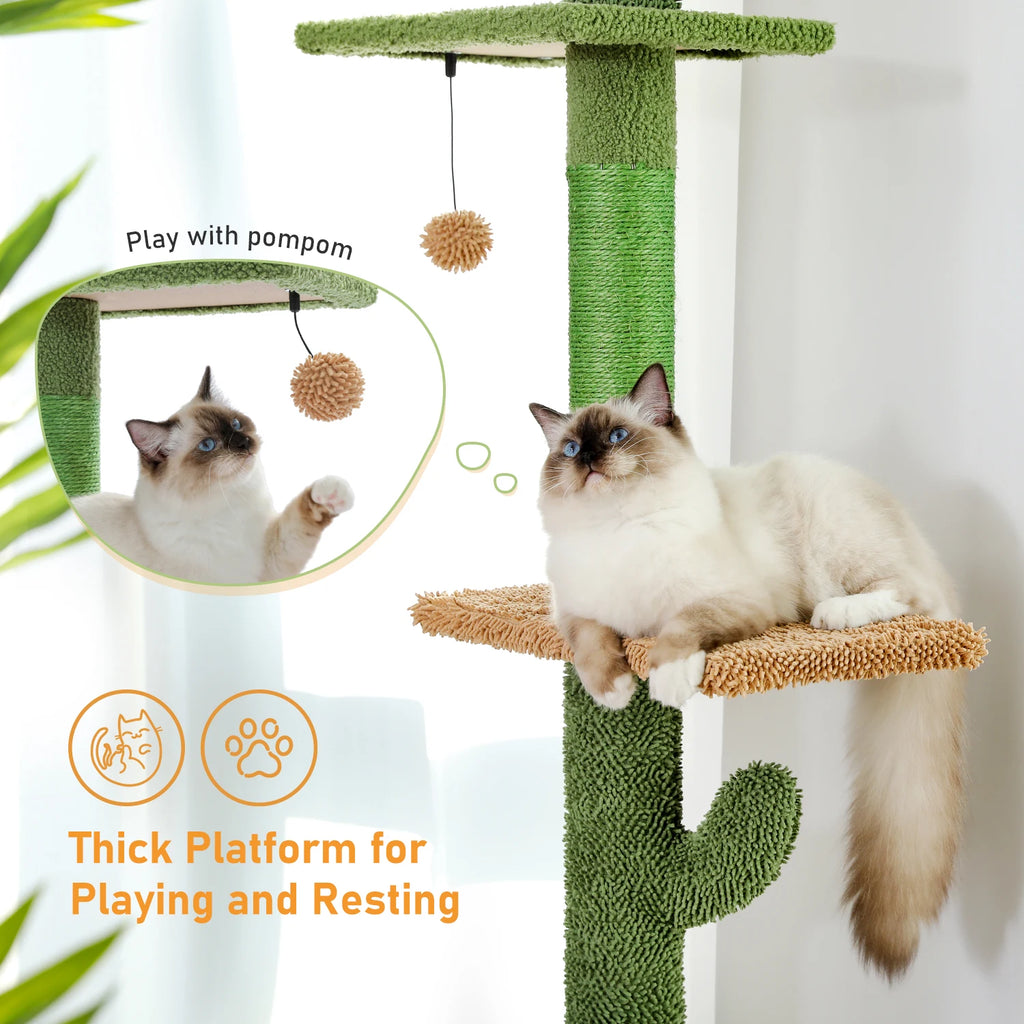 Arbre a chat XXL cactus sol-plafond