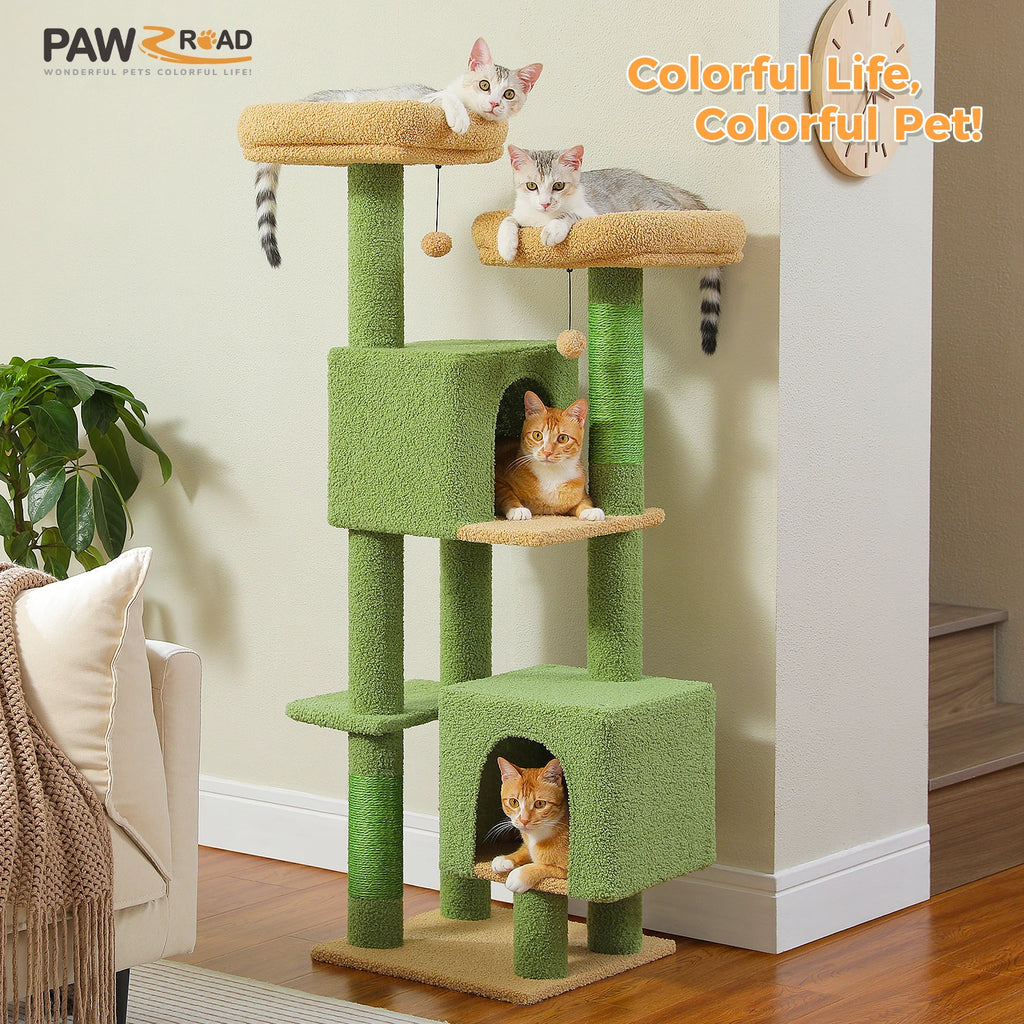 Grand arbre a chat Foret Verte 133 cm