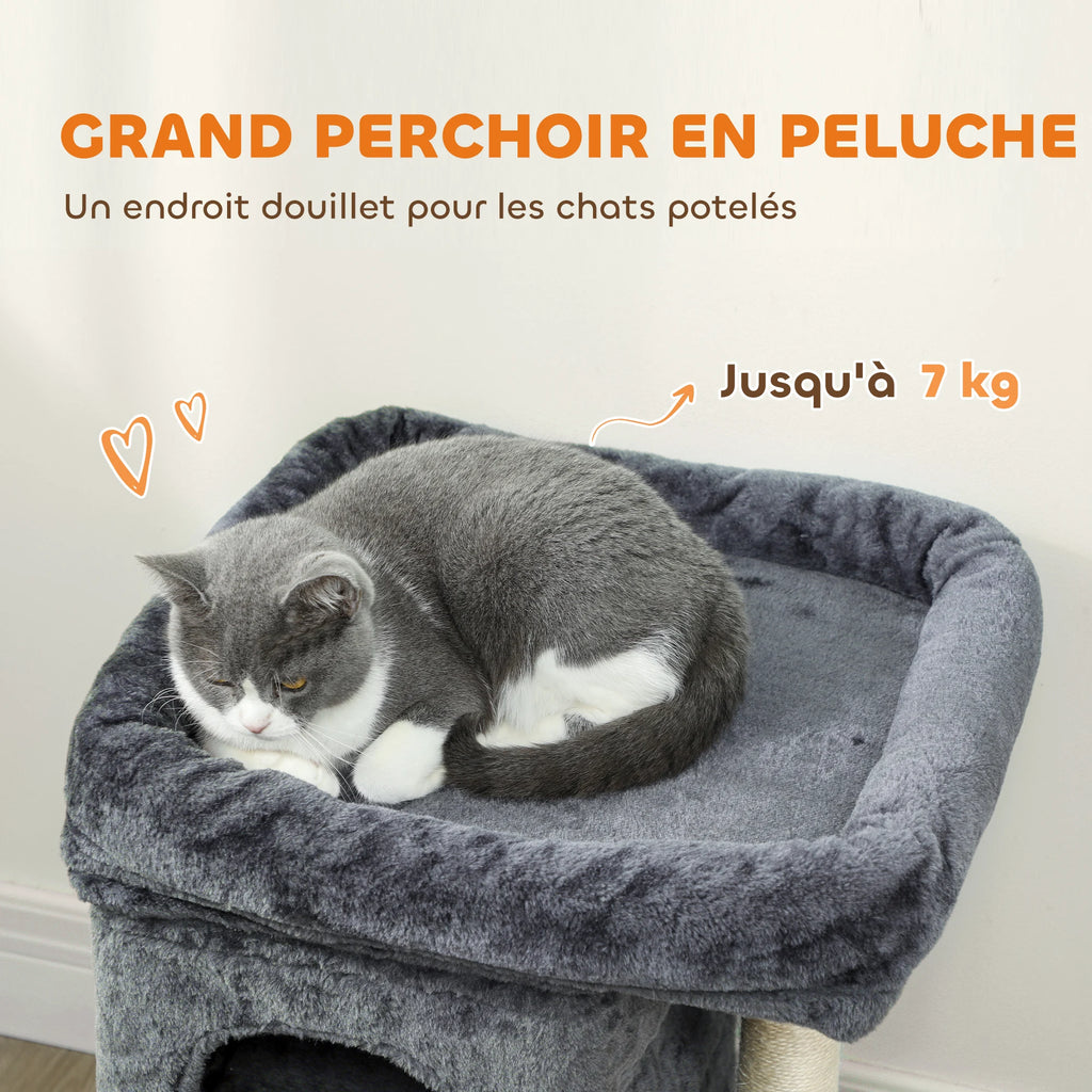 Petit arbre a chat 66 cm 2 niches
