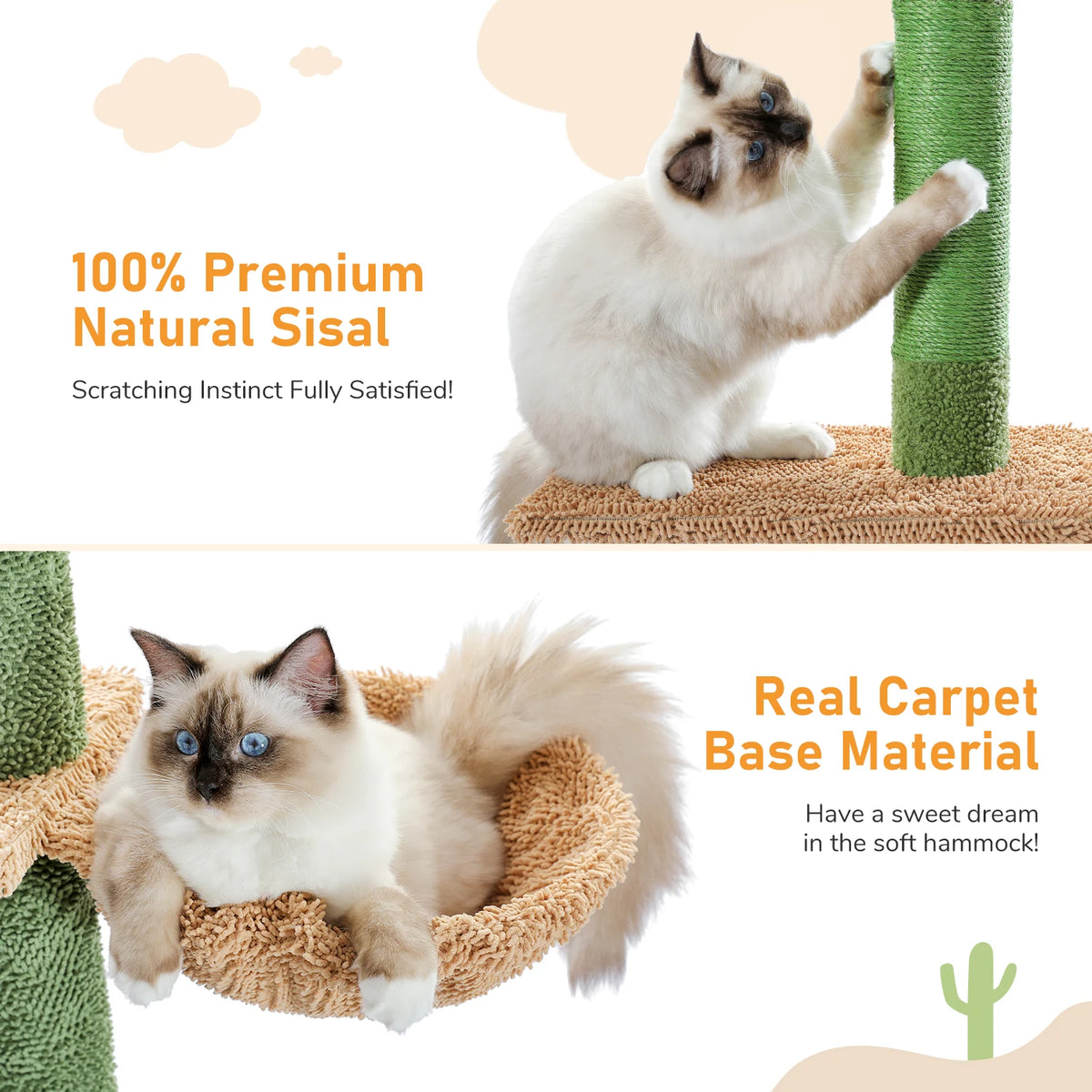 Arbre a chat XXL cactus sol-plafond
