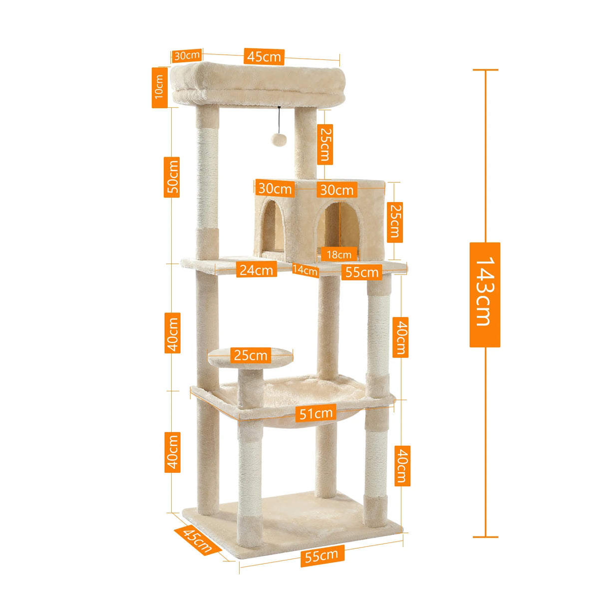 Grand arbre a chat 143 cm